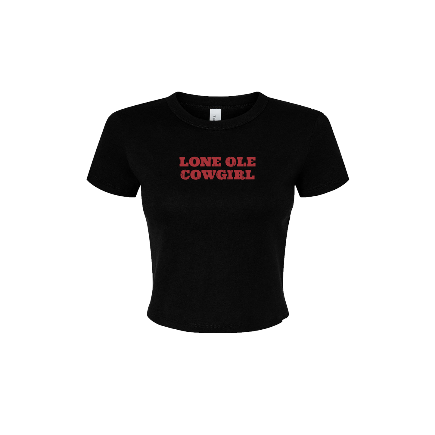 Dylan Gossett Lone Ole Cowgirl Women's Cropped Shirt