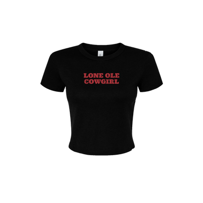 Dylan Gossett Lone Ole Cowgirl Women's Cropped Shirt