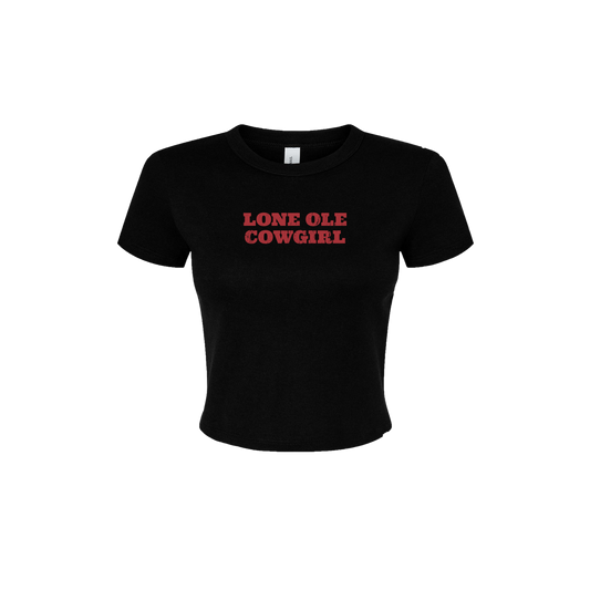 Dylan Gossett Lone Ole Cowgirl Women's Cropped Shirt