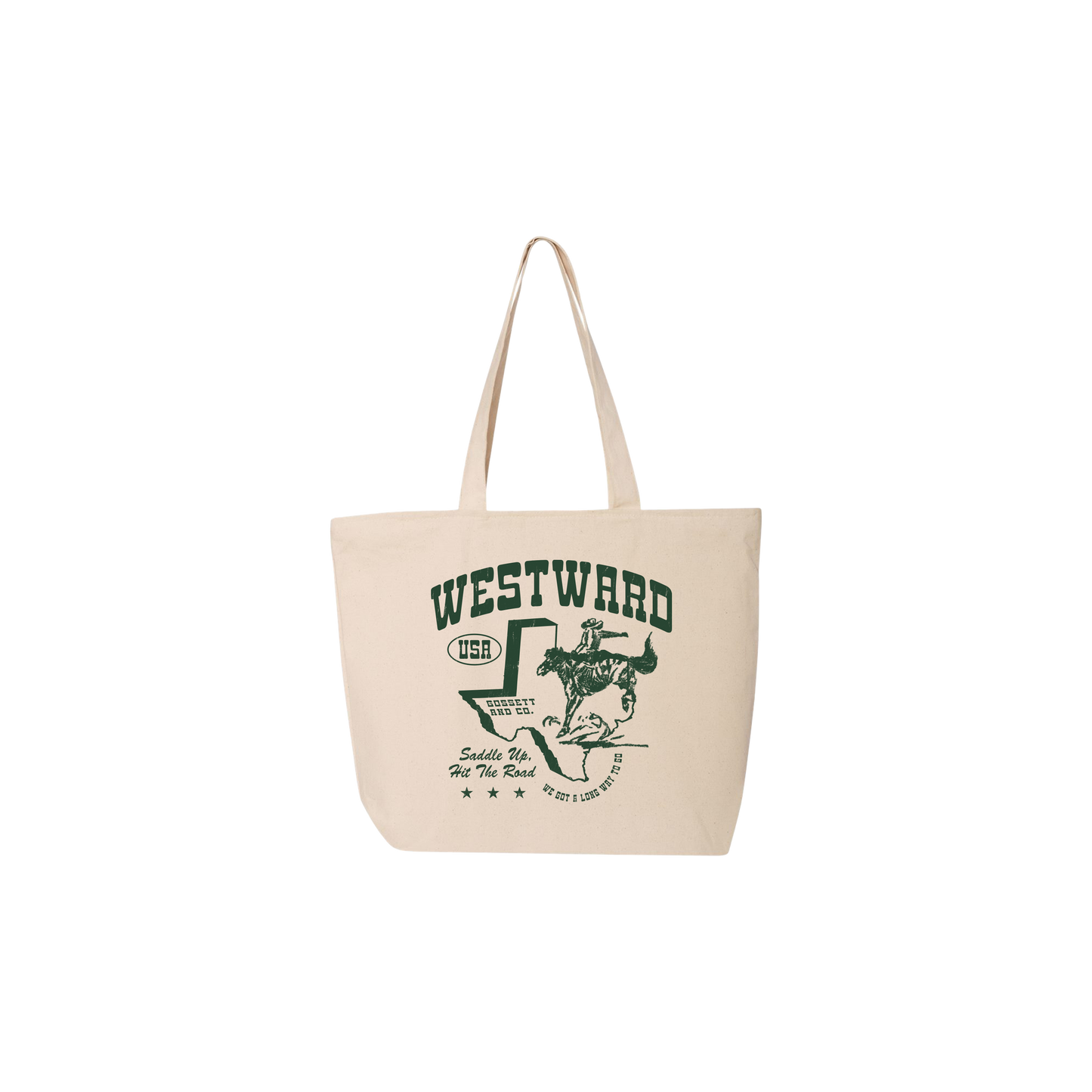 Dylan Gossett Westward Cowboy Tote Bag