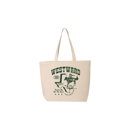Dylan Gossett Westward Cowboy Tote Bag