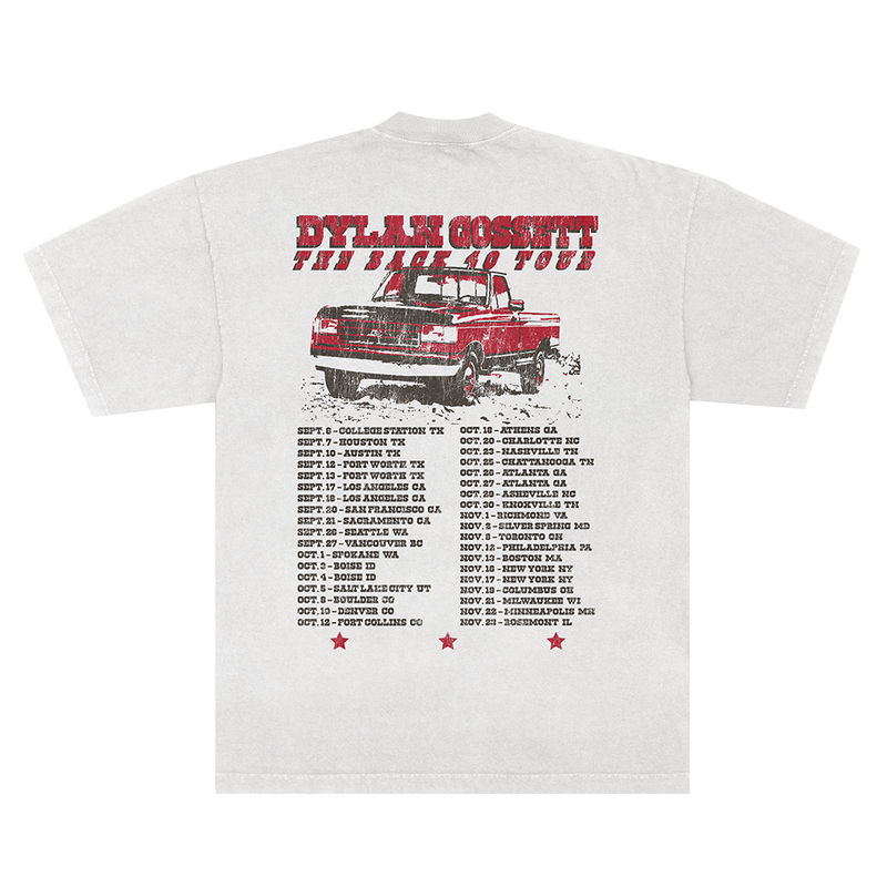 Dylan Gossett Back 40 Tour Tee